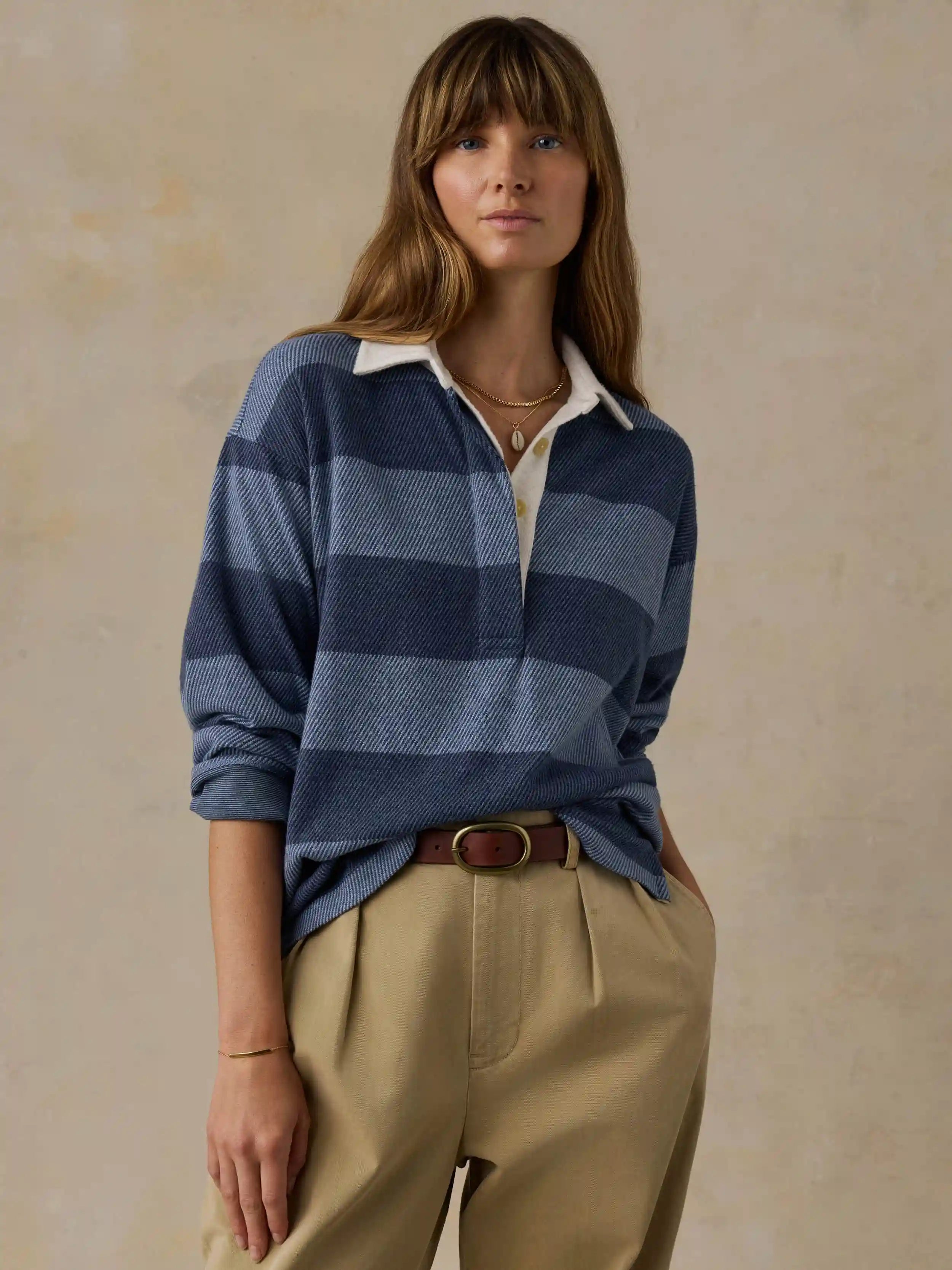 Legend™ Sweater Rugby Popover - Pacific Ride Stripe