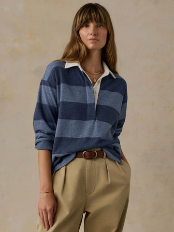Legend™ Sweater Rugby Popover - Pacific Ride Stripe