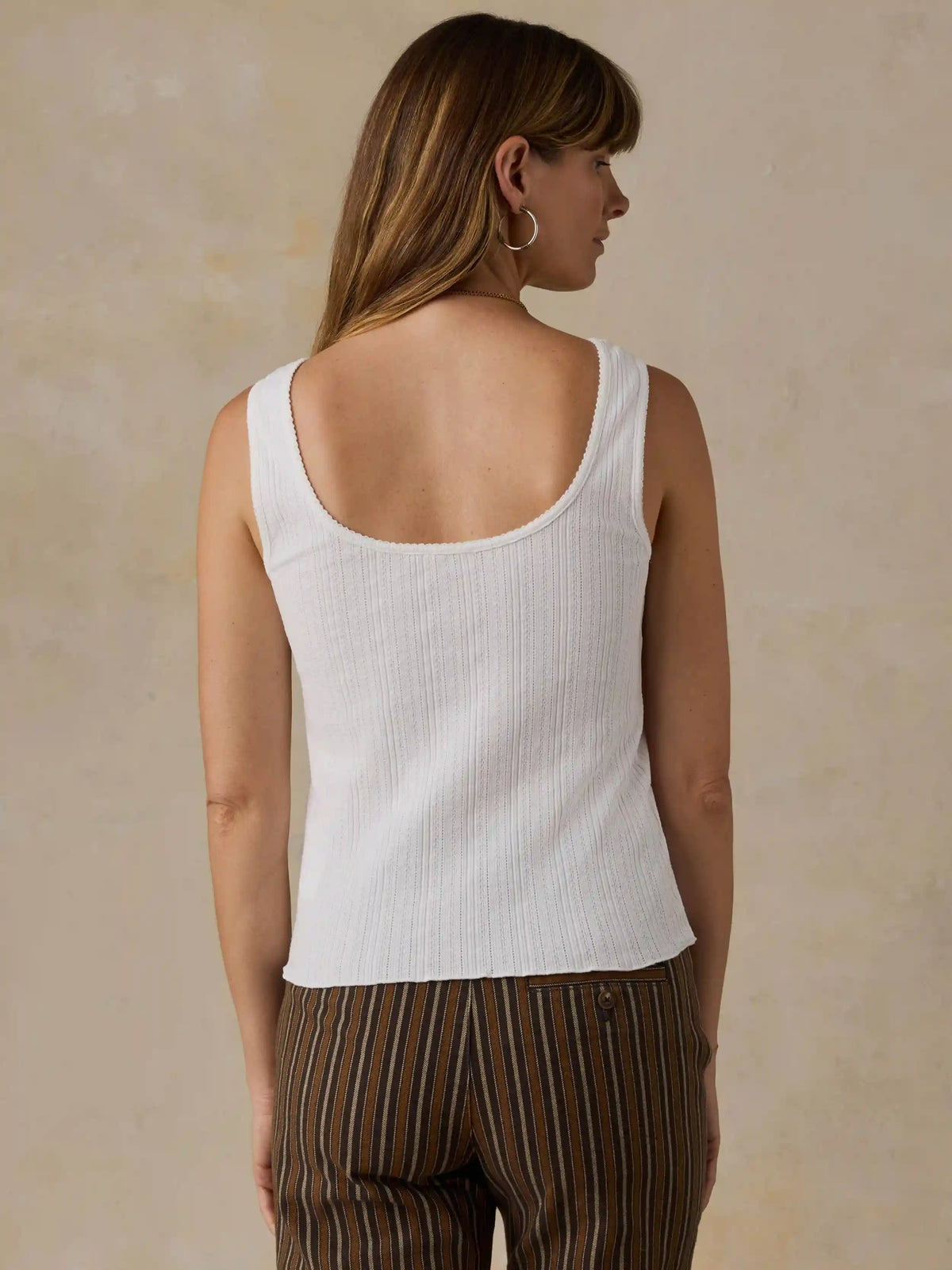 Paradise Pointelle Cami Cardigan - White