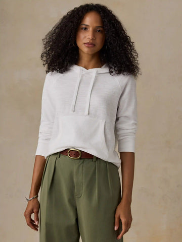 Sunwashed Organic Hoodie - White