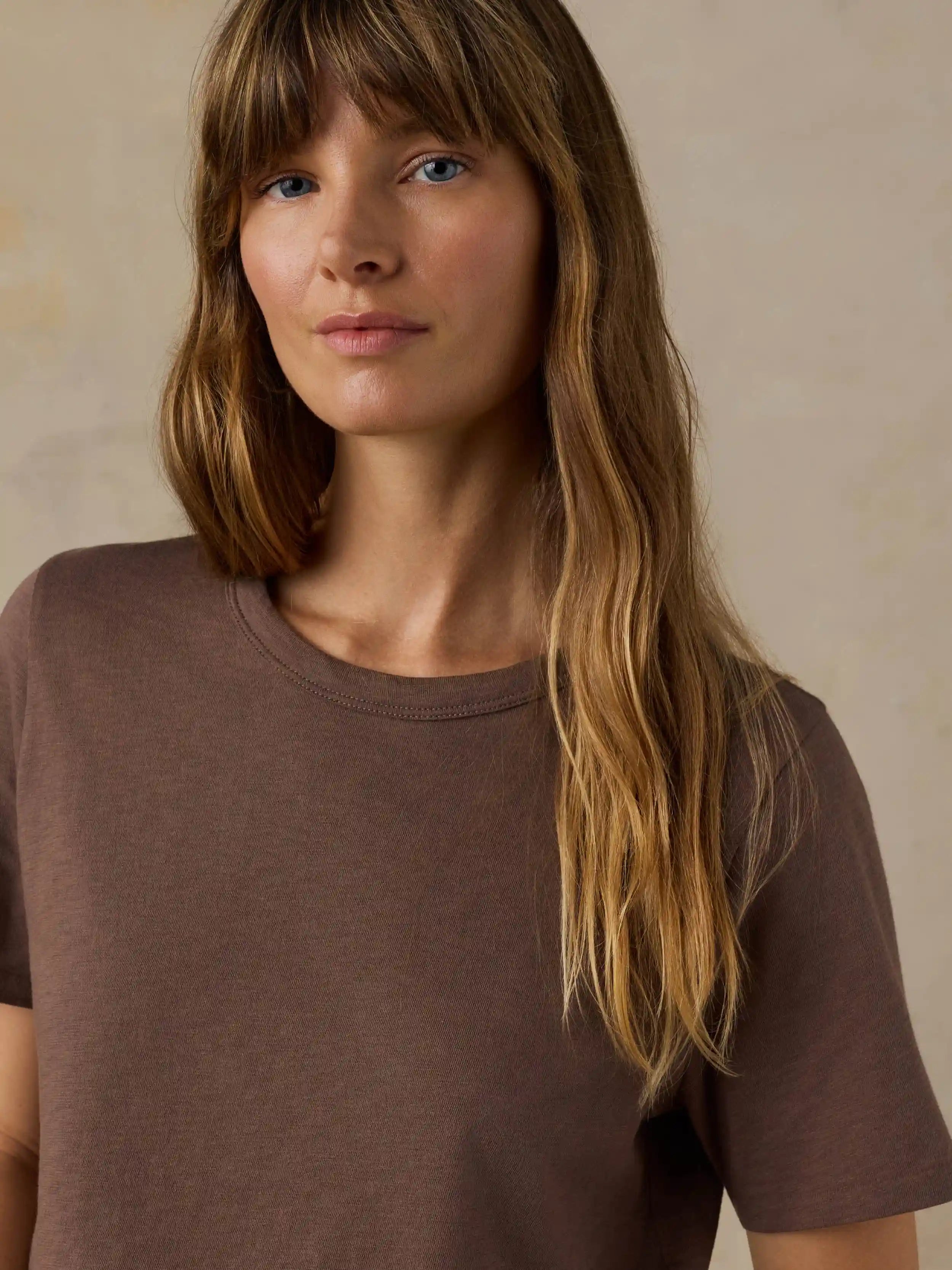 Sunwashed Regenerative Tee - Alpine Brown