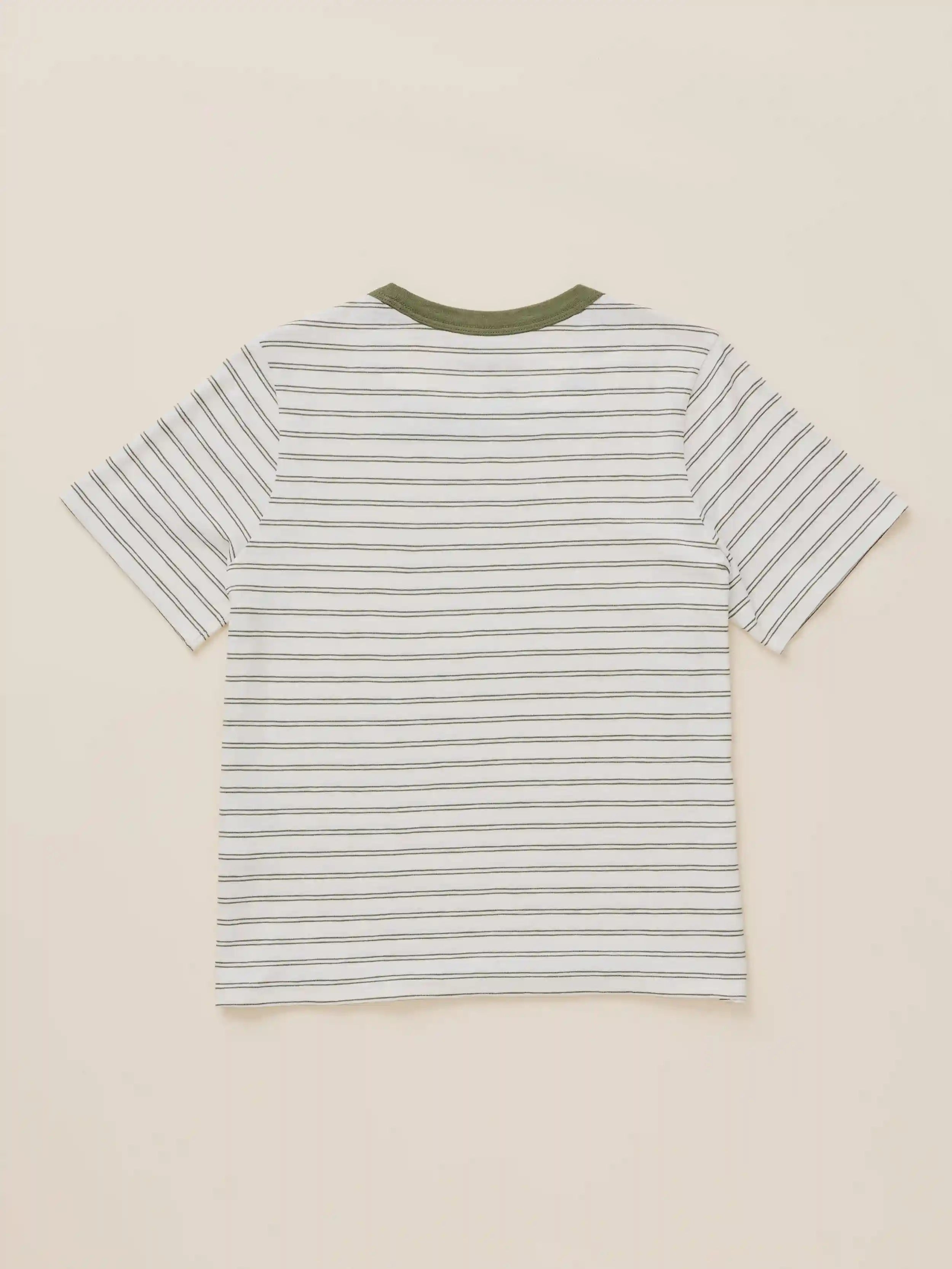 Sunwashed Regenerative Tee - Four Leaf Clover Mini Stripe