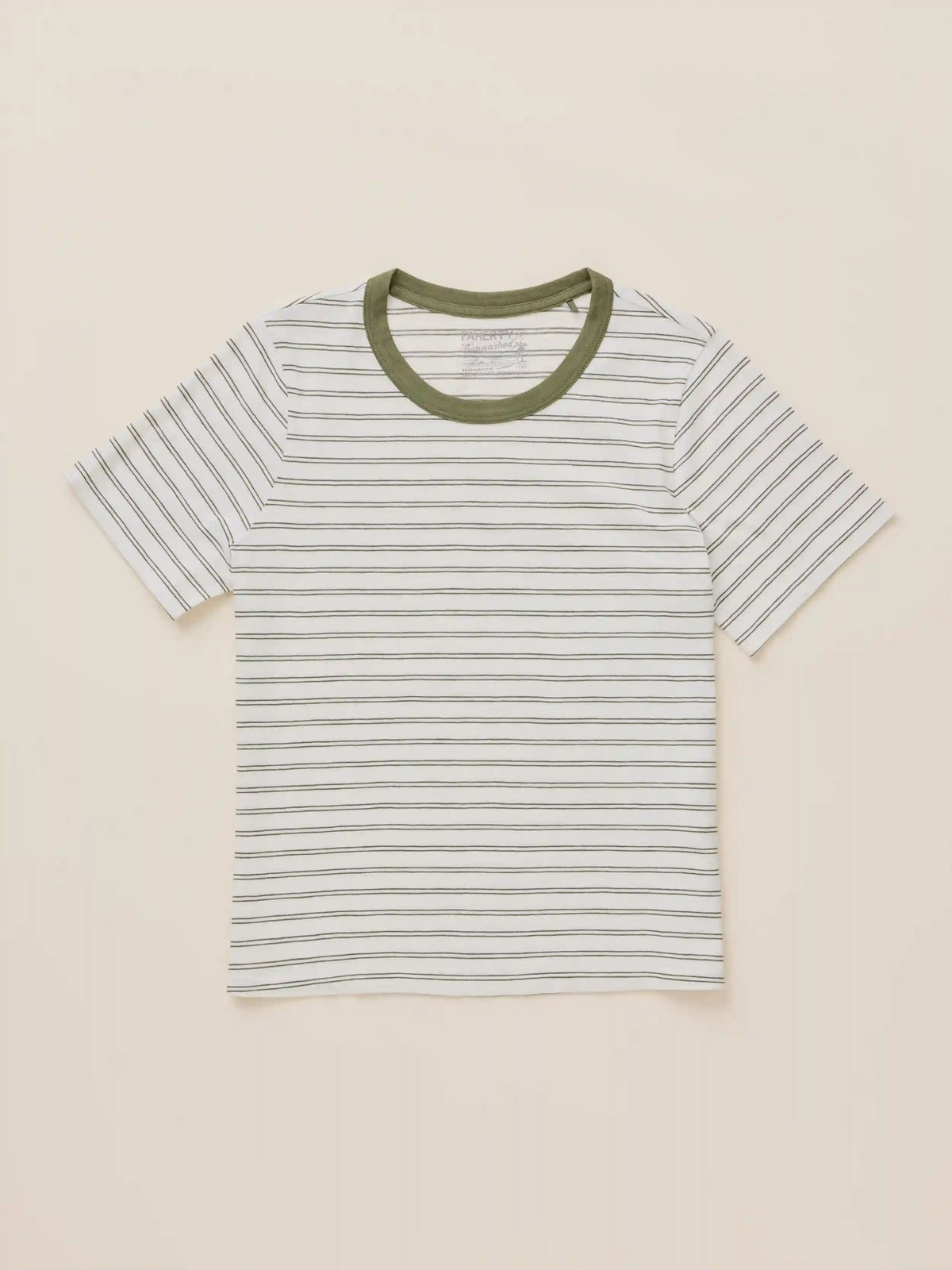 Sunwashed Regenerative Tee - Four Leaf Clover Mini Stripe