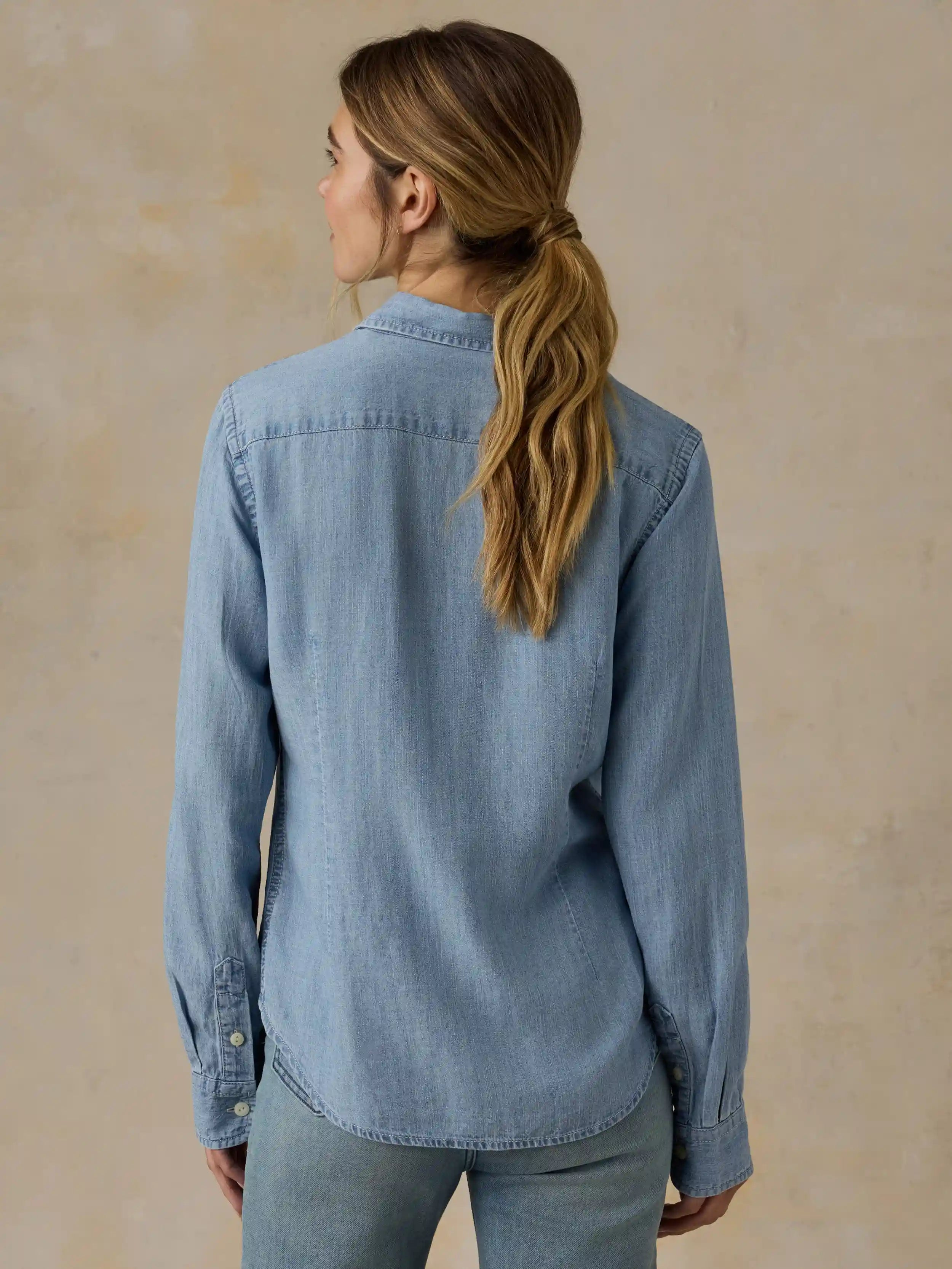 Tried & True Chambray Shirt - Mid Wash