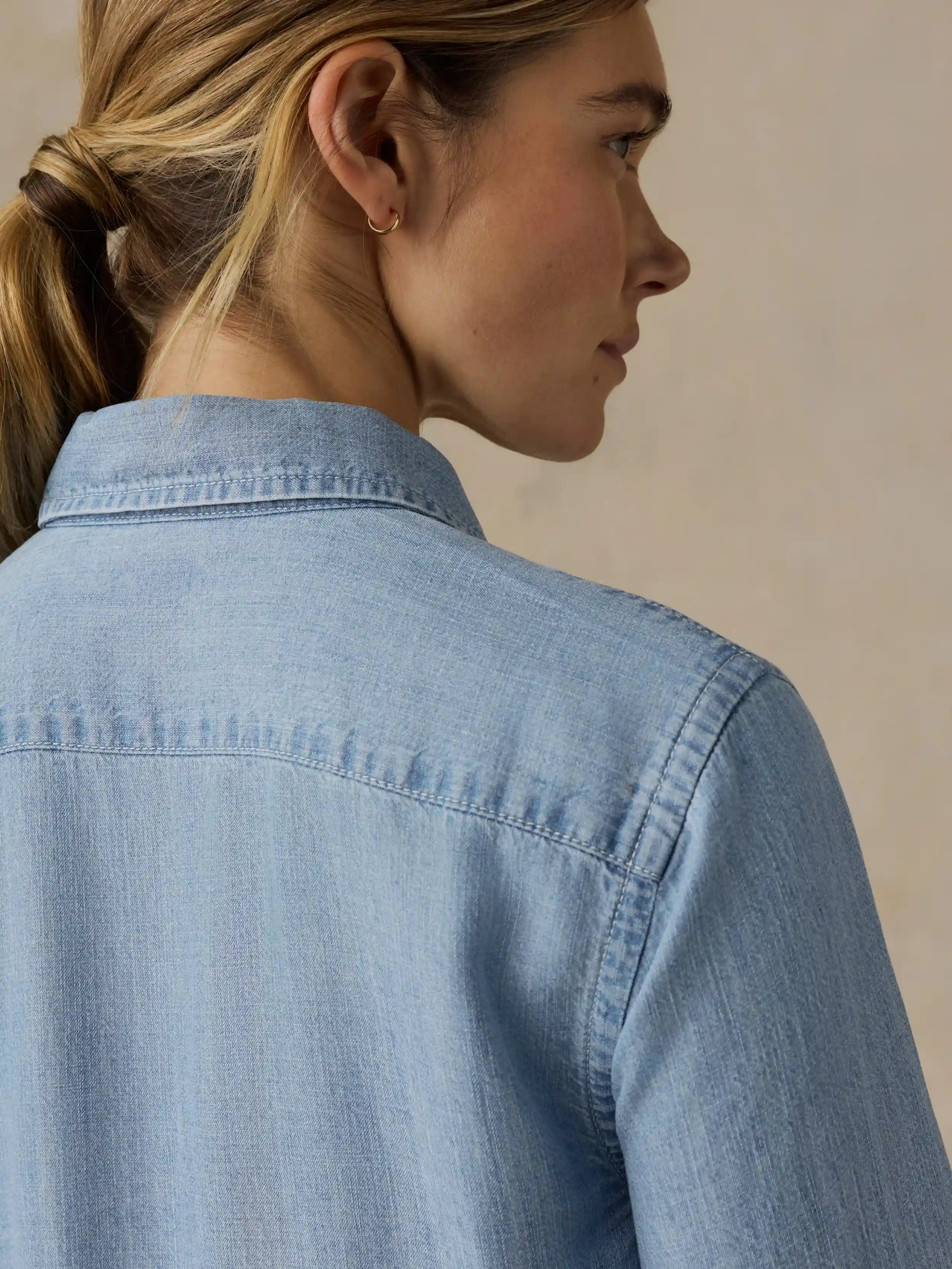 Tried & True Chambray Shirt - Mid Wash