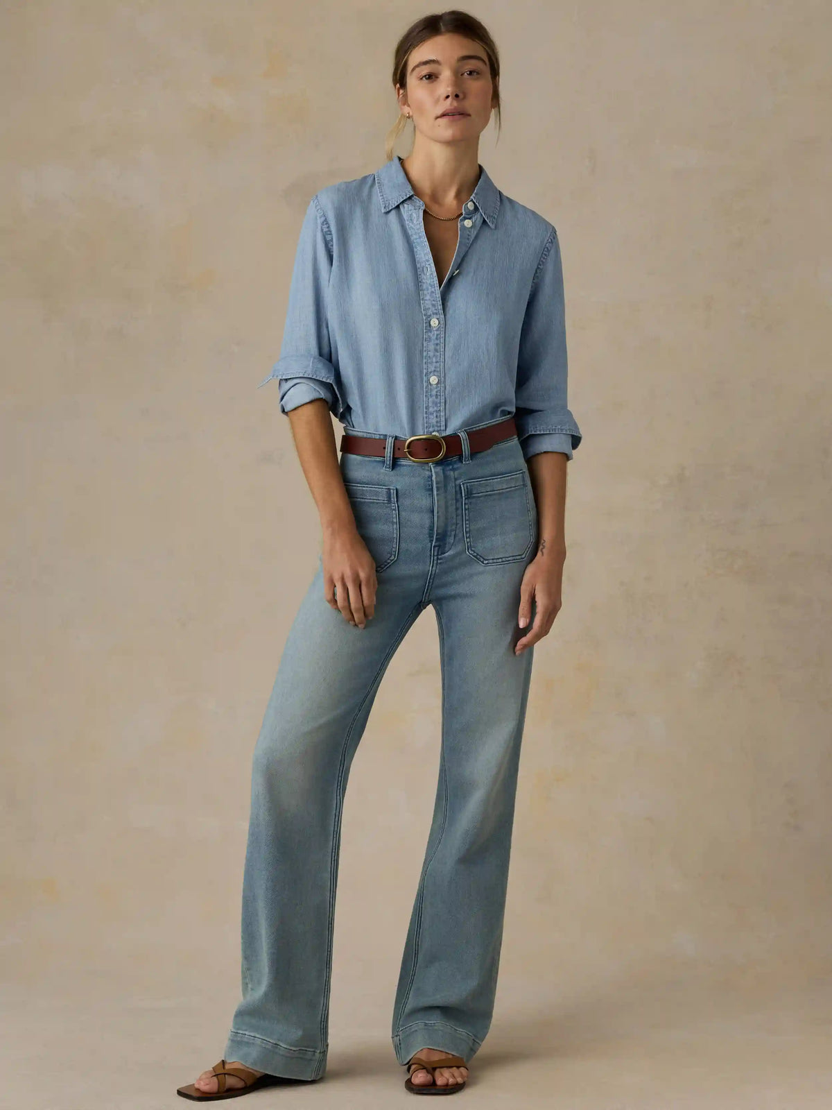 Tried & True Chambray Shirt - Mid Wash