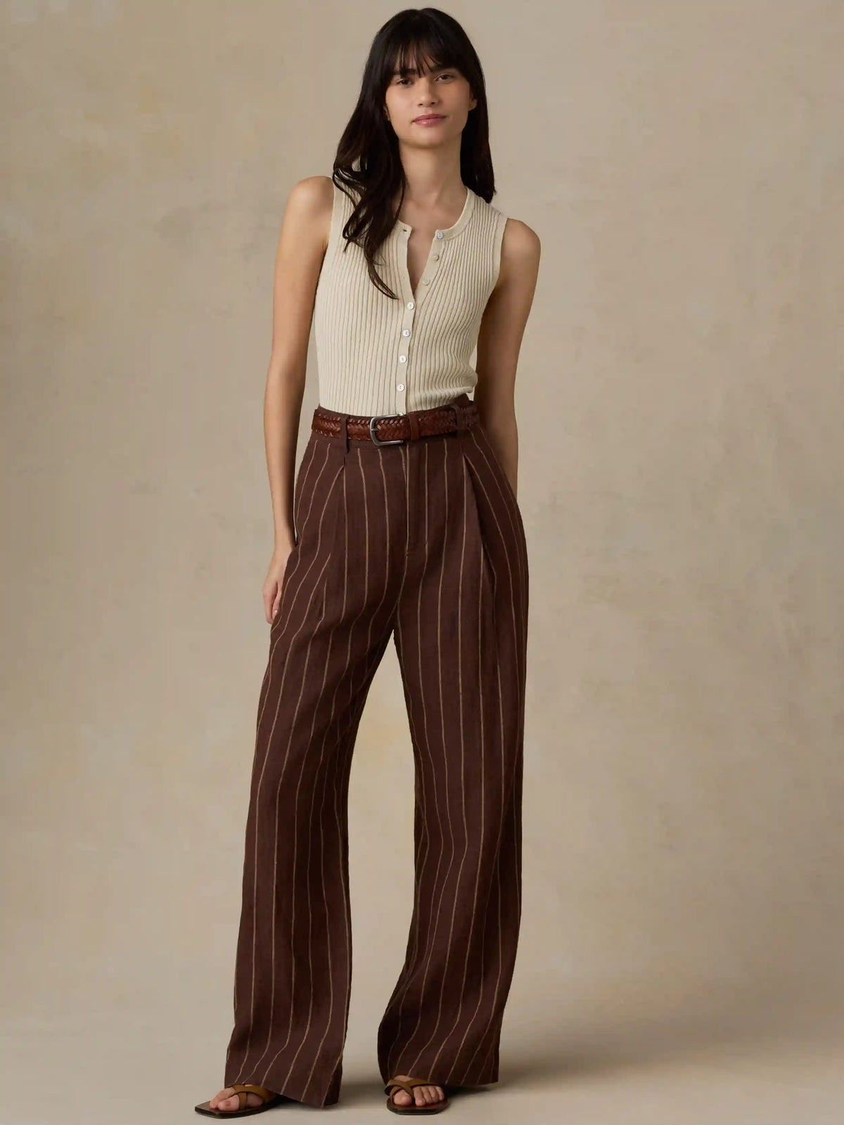Miramar Linen Cami Cardigan - Summer Sand
